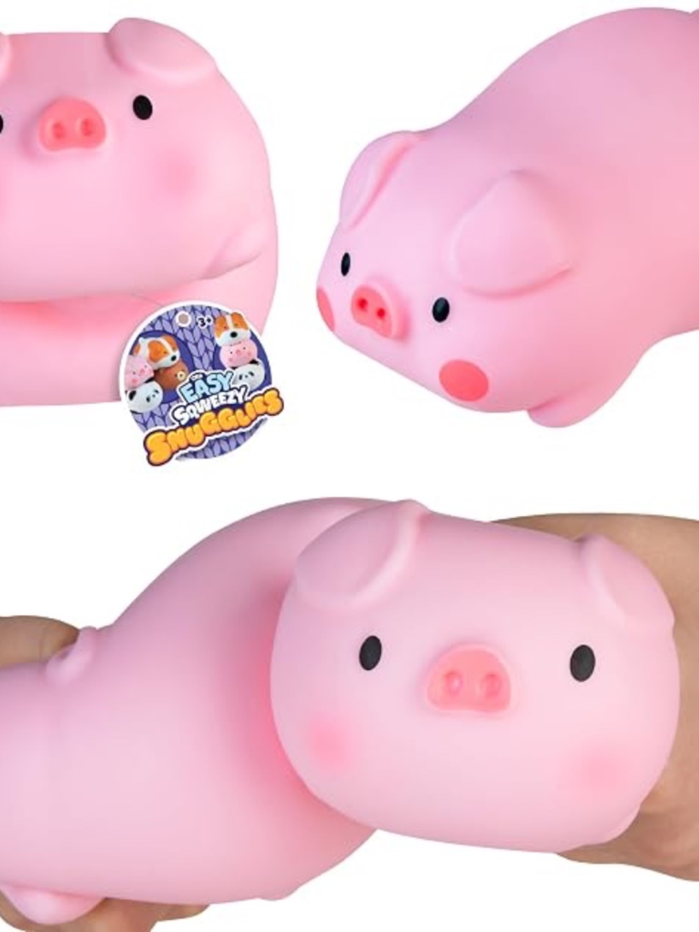 ORB Easy Sqweezy Snugglies Jumbo Squishy Pig